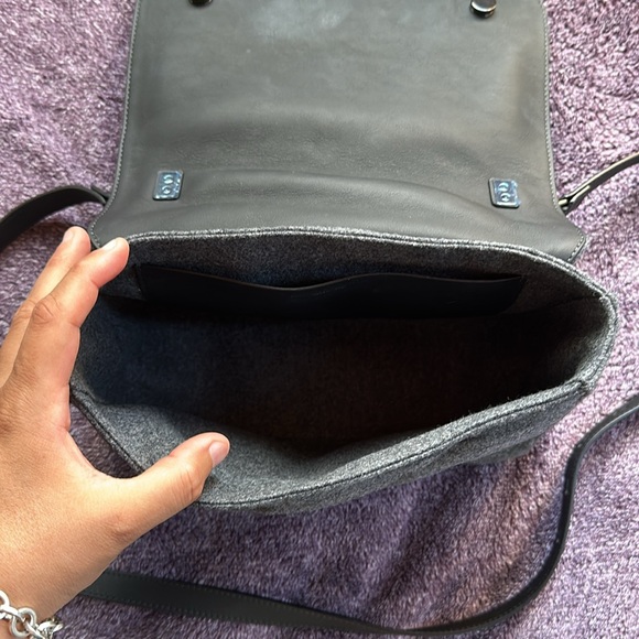 BRUNELLO CUCINELLI Quilted Wool and Leather Top-handle Bag W/ Monili Trim - Picture 10 of 16